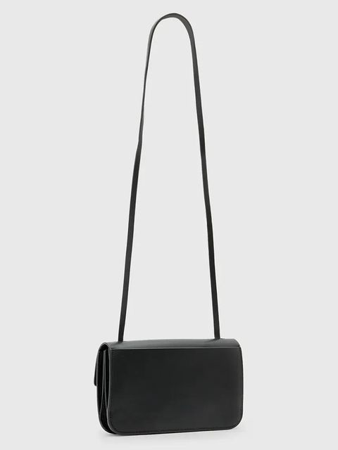 AllSaints torebka skórzana ANN kolor czarny W122XC