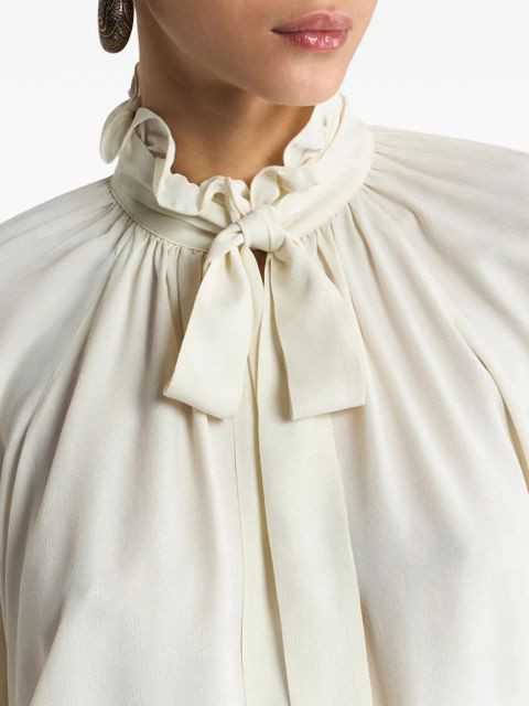 ETRO jacquard-scarf blouse - Neutrals