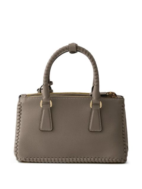 Prada mini Galleria leather tote bag - Grey - zdjęcie produktu nr 2