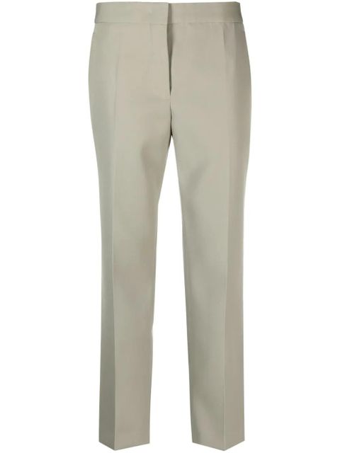 Jil Sander straight-leg wool trousers - Green - zdjęcie produktu nr 1