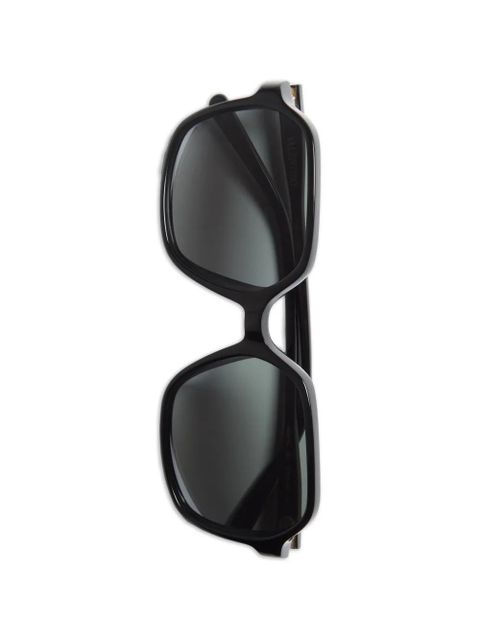 Valentino Garavani rectangular acetate sunglasses - Black
