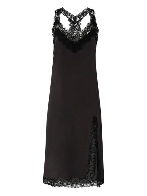 PINKO lace-trimmed slip party dress - Brown - zdjęcie produktu nr 1