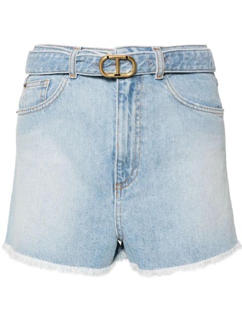 TWINSET belted denim shorts - Blue - zdjęcie produktu nr 1
