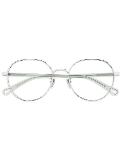 Chloé Eyewear round-frame glasses - Silver - zdjęcie produktu nr 1