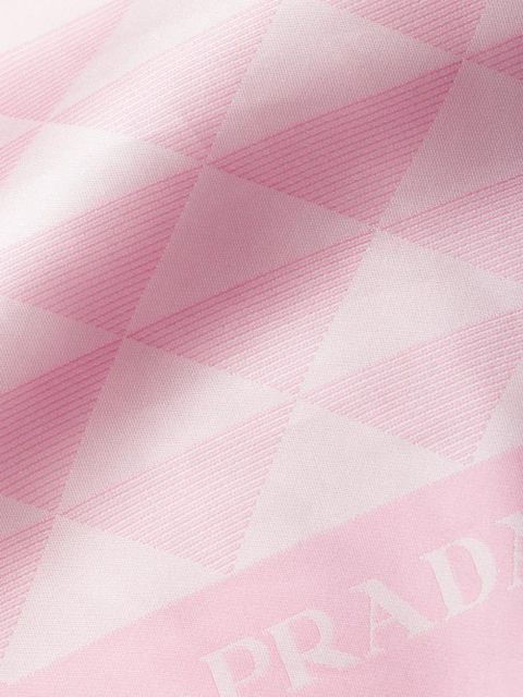 Prada printed silk scarf - Pink