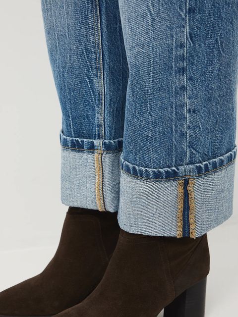 Medicine jeansy bawełniane damskie kolor niebieski