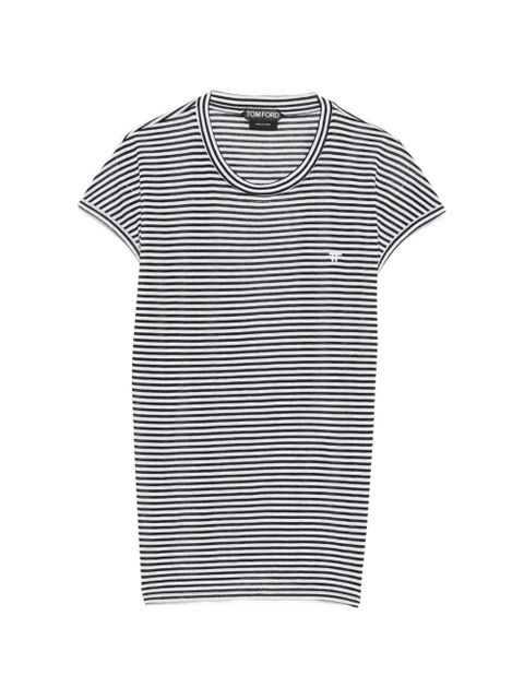 TOM FORD striped T-shirt - White - zdjęcie produktu nr 1