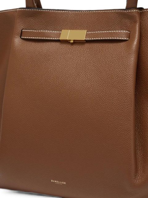 DeMellier New York grain leather tote bag - Brown