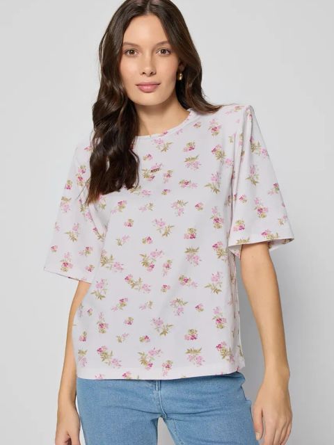 Bizuu t-shirt bawełniany MELISA KAROMI damski kolor beżowy MELISA_KAROMI_KREMOWY_SS25