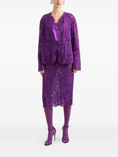 Dolce & Gabbana DNA Cordonetto floral lace jacket - Purple - zdjęcie produktu nr 2