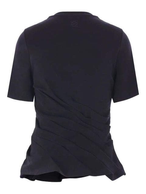 LOEWE draped short-sleeve T-shirt - Black - zdjęcie produktu nr 2