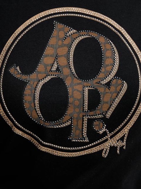 Joop! t-shirt bawełniany damski kolor czarny 30046236