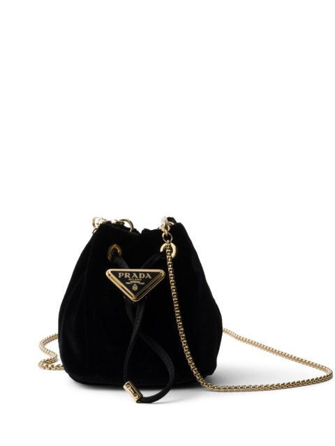 Prada velvet mini bag - Black - zdjęcie produktu nr 1