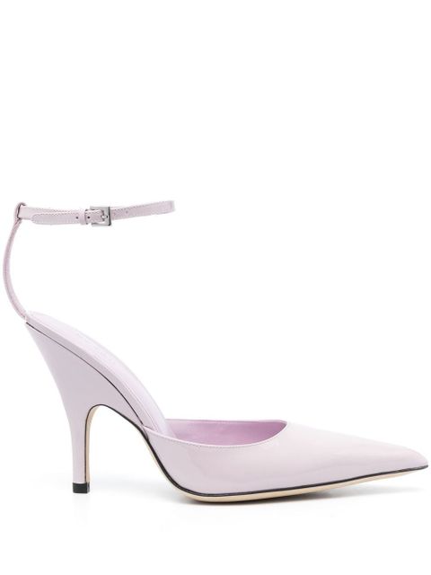 BY FAR Eliza 75mm pointed-toe pumps - Purple - zdjęcie produktu nr 1