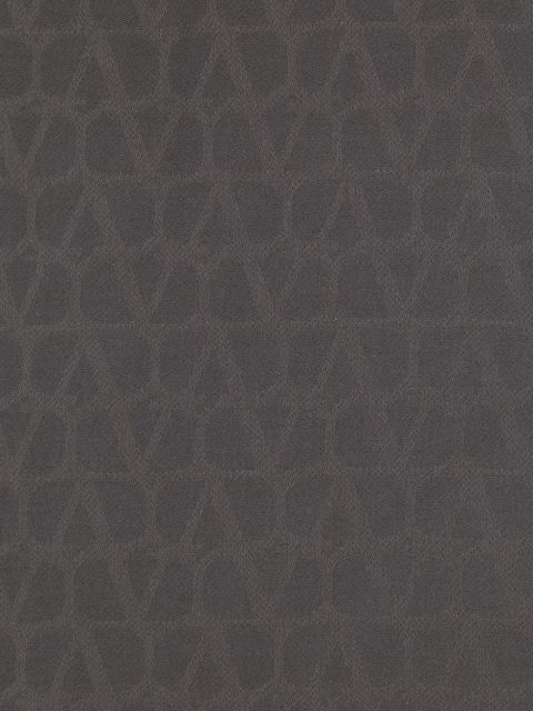 Valentino Garavani jacquard fringed scarf - Grey