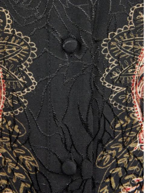 TWINSET paisley tie-waist midi dress - Black