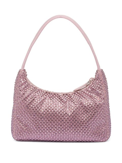 Prada Re-Edition crystal-embellished mini bag - Pink - zdjęcie produktu nr 2