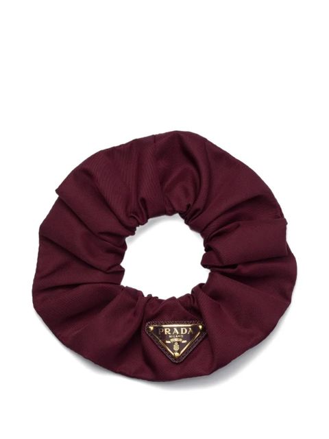 Prada triangle-logo scrunchie - Red - zdjęcie produktu nr 1