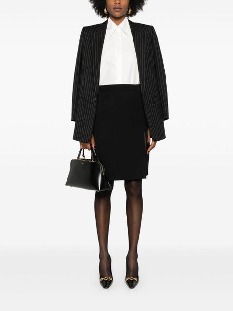 Saint Laurent long-sleeve cotton shirt - White