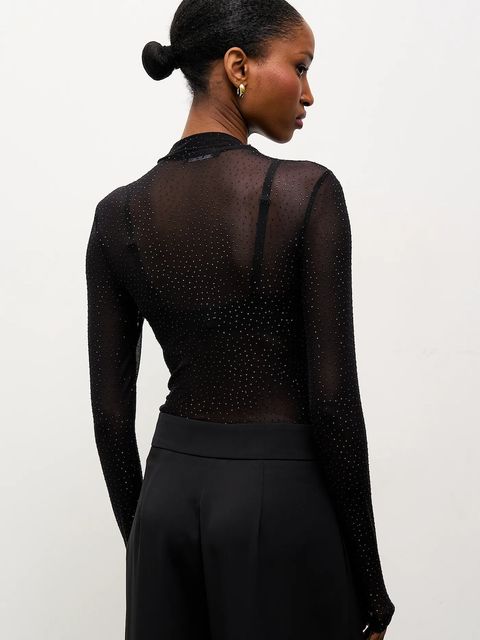 Answear.LAB body damskie kolor czarny z półgolfem