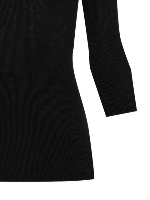 ISABEL MARANT ribbed V-neck top - Black