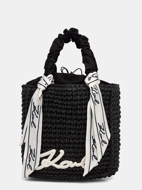Karl Lagerfeld torebka koszyk damska pleciona K/SIGNATURE - zdjęcie produktu nr 1