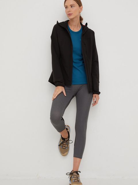 Helly Hansen legginsy sportowe Constructed damskie kolor szary gładkie - zdjęcie produktu nr 2