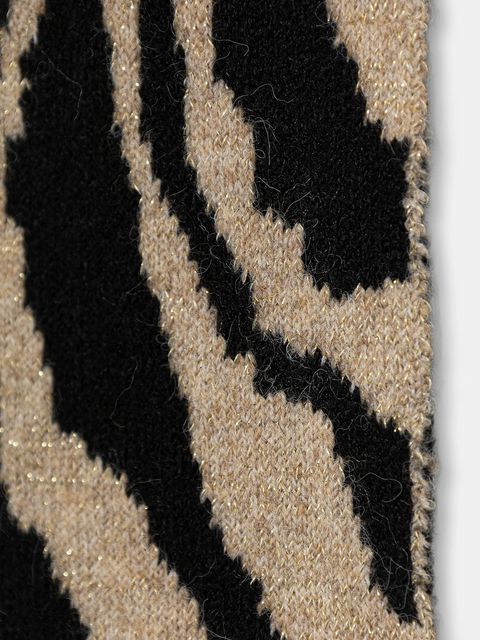 Morgan szalik z domieszką wełny damski kolor beżowy wzorzysty 5EZEBO - zdjęcie produktu nr 2