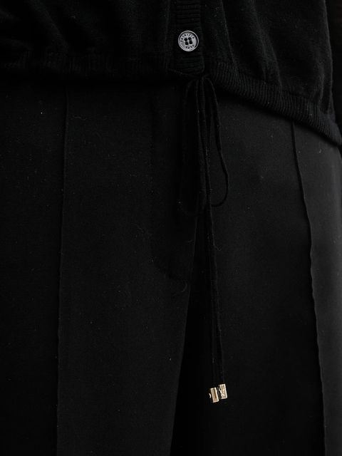 Patrizia Pepe kardigan wełniany damski kolor czarny lekki 8K0293 K034