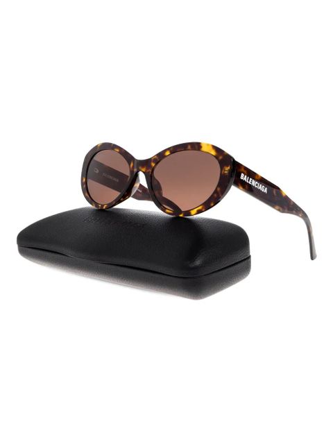 Balenciaga Eyewear oval-frame tortoiseshell sunglasses - Brown