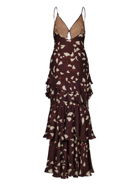 Johanna Ortiz Reinterpretation ruffled maxi dress - Brown - zdjęcie produktu nr 2