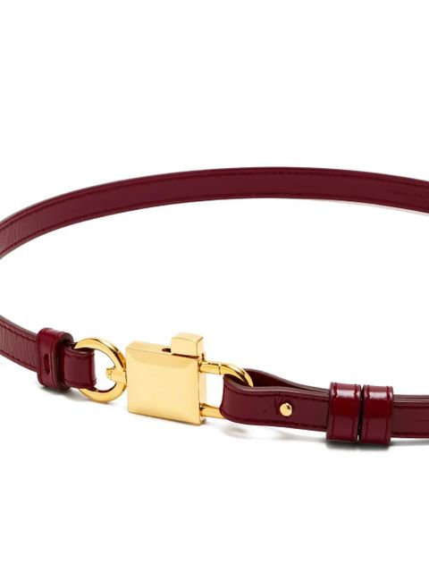 Dolce & Gabbana padlock-buckle belt - Red - zdjęcie produktu nr 2