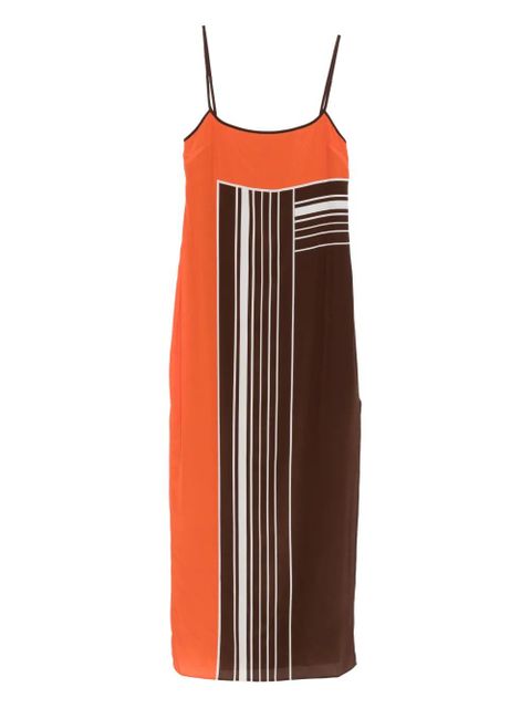 SIR. Destino striped maxi dress - Brown - zdjęcie produktu nr 1