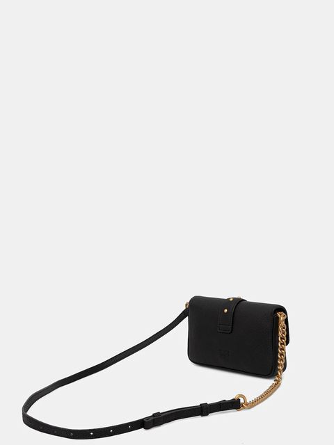 Pinko torebka skórzana kolor czarny 105353 A2OX