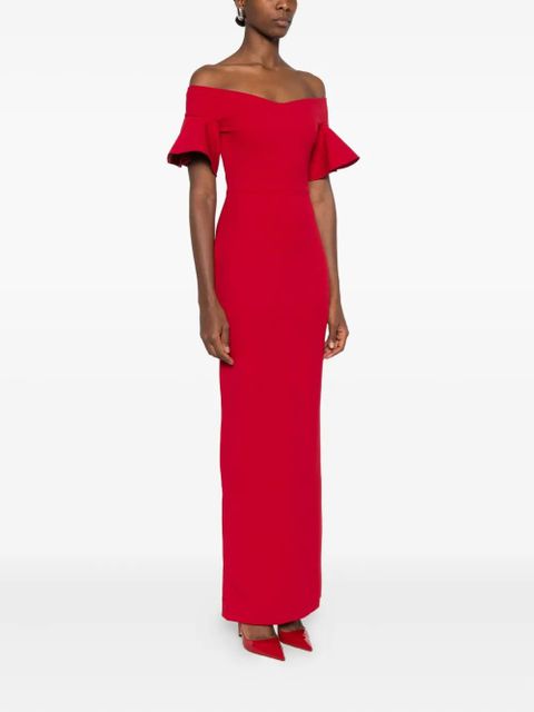Solace London Cielo maxi dress - Red