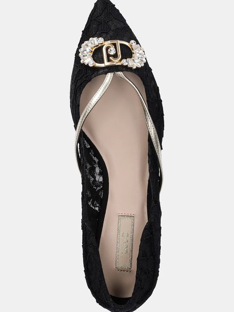 Liu Jo baleriny VIVIEN 03 kolor czarny SF5037TX496S1189