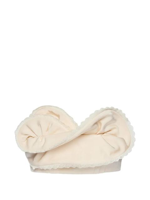 Magda Butrym lace-trim top - Neutrals - zdjęcie produktu nr 1