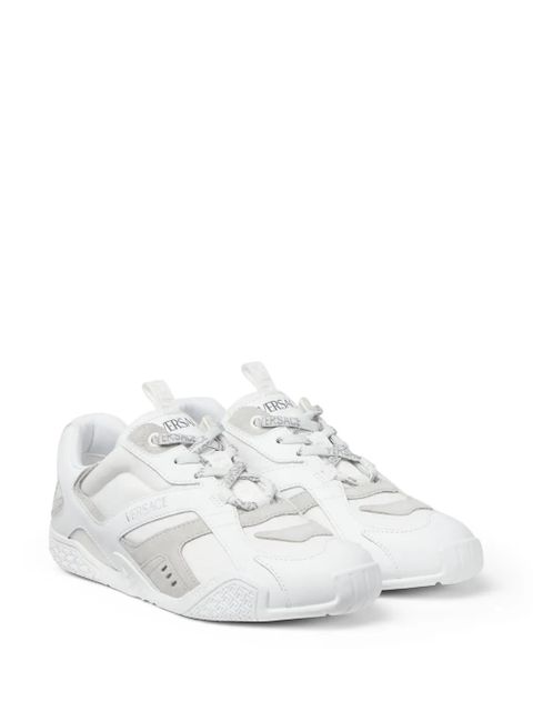 Versace Galaxia leather sneakers - White