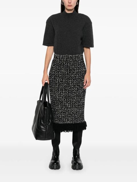 Moncler fringed-detail skirt - Black - zdjęcie produktu nr 2