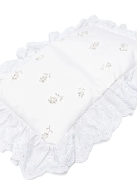 Simone Rocha embellished clutch bag - White