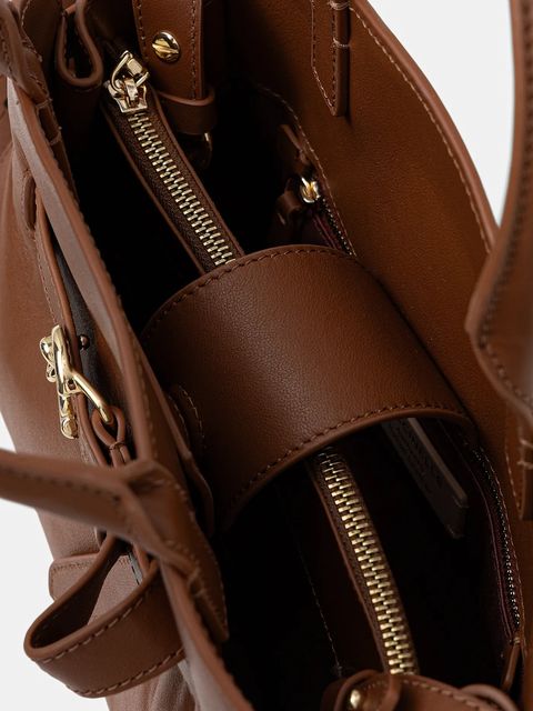 Coccinelle torebka skórzana SABINE kolor brązowy E1.TLA.18.02.01