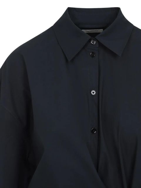 LEMAIRE draped midi dress - Black