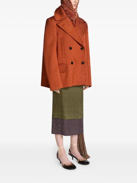 DRIES VAN NOTEN double-breasted jacket - Orange