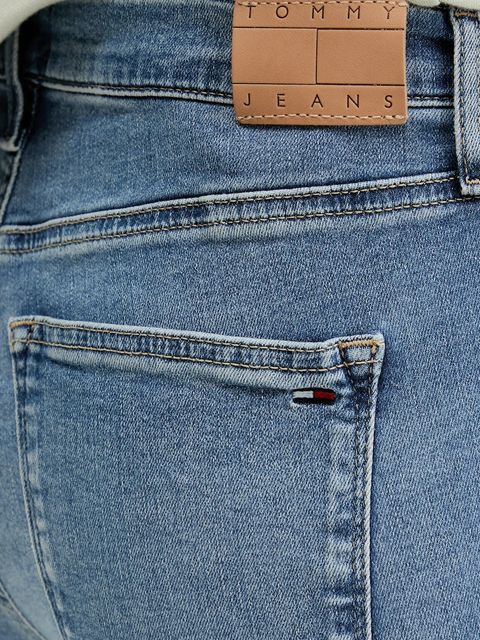 Tommy Jeans jeansy Nora damskie kolor niebieski DW0DW19255