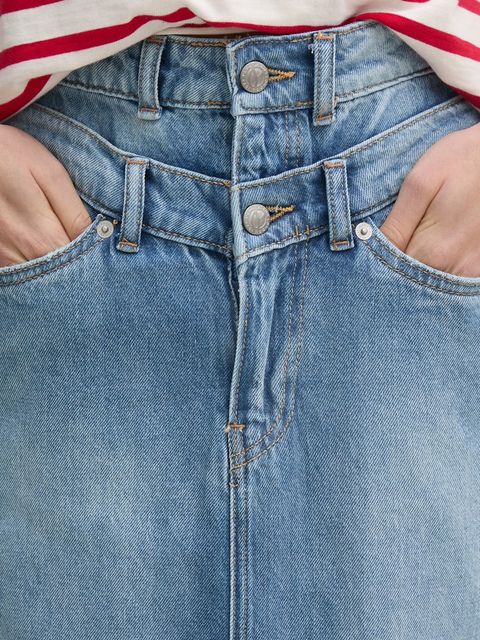 Pepe Jeans spódnica jeansowa MIDI SKIRT HW DOUBLE