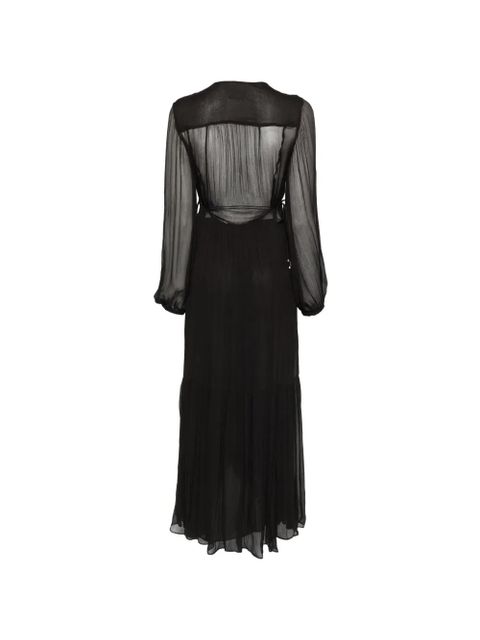 MARANT ÉTOILE buttoned sheer maxi dress - Black - zdjęcie produktu nr 2