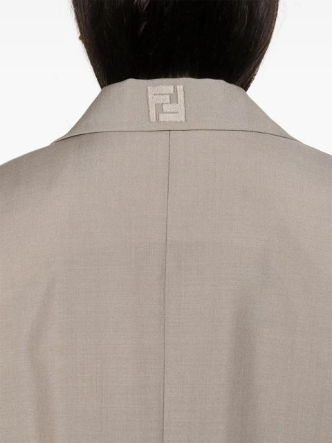 FENDI single-breasted blazer - Neutrals