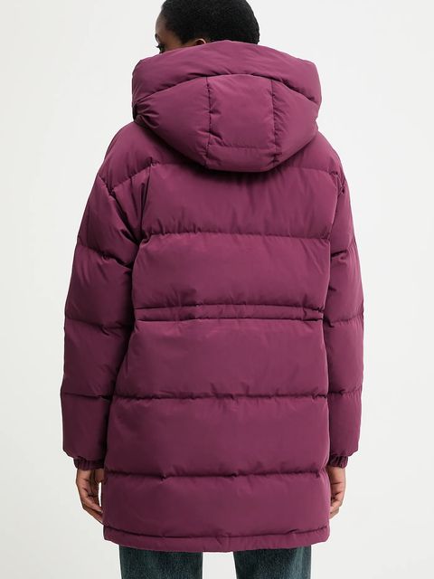 United Colors of Benetton kurtka puchowa kolor fioletowy zimowa oversize 22T6DN087