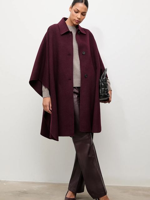 Answear.LAB sweter z wełny merino z apaszką damski kolor brązowy lekki