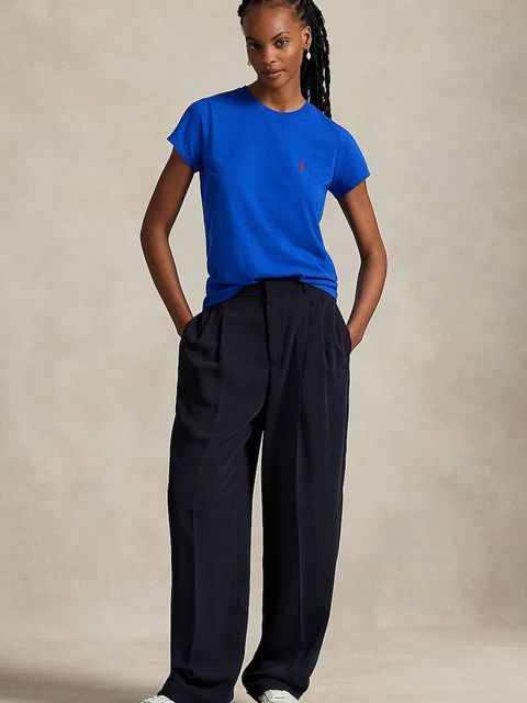 Polo Ralph Lauren t-shirt bawełniany damski kolor niebieski 211898698